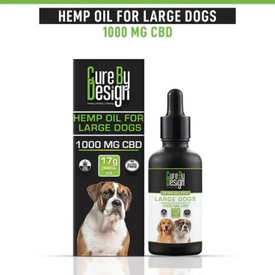 Cure By Design Cannabidiol Oil for Large Dogs 1000mg CBD Support Solution Profile Picture