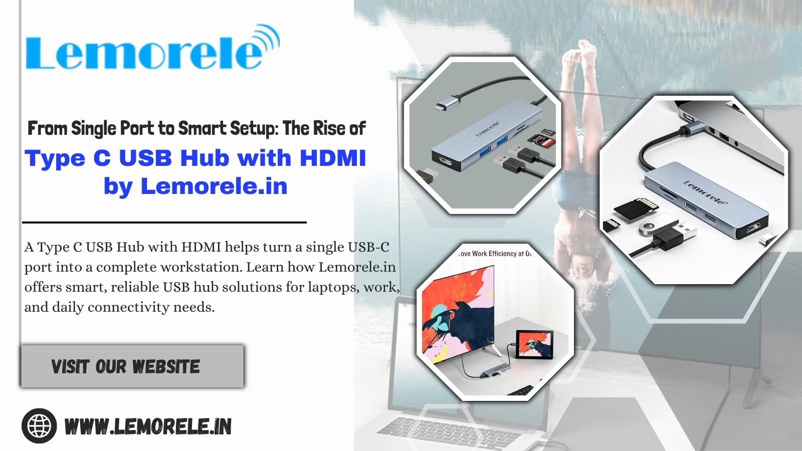 From Single Port to Smart Setup: The Rise of Type C USB Hub with HDMI by Lemorele.in – lemorele india