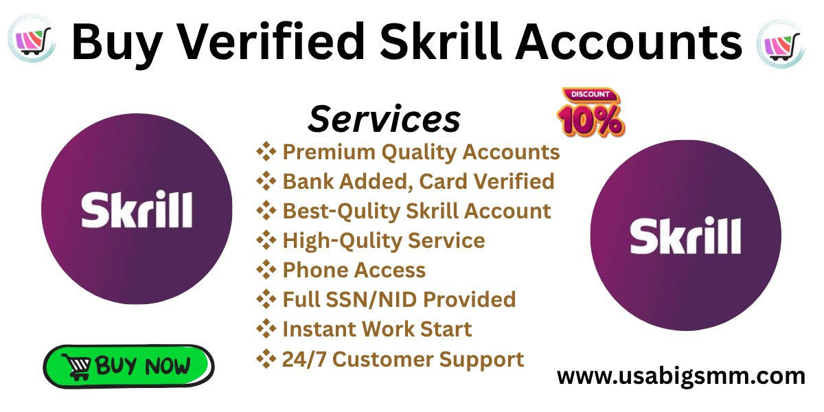Buy Verified Skrill Account - Bank Statement copy provided