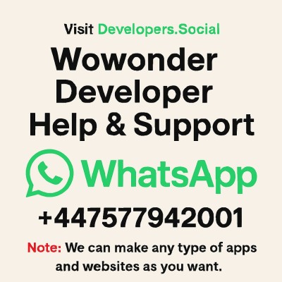 wowonder php developers help and support Profile Picture