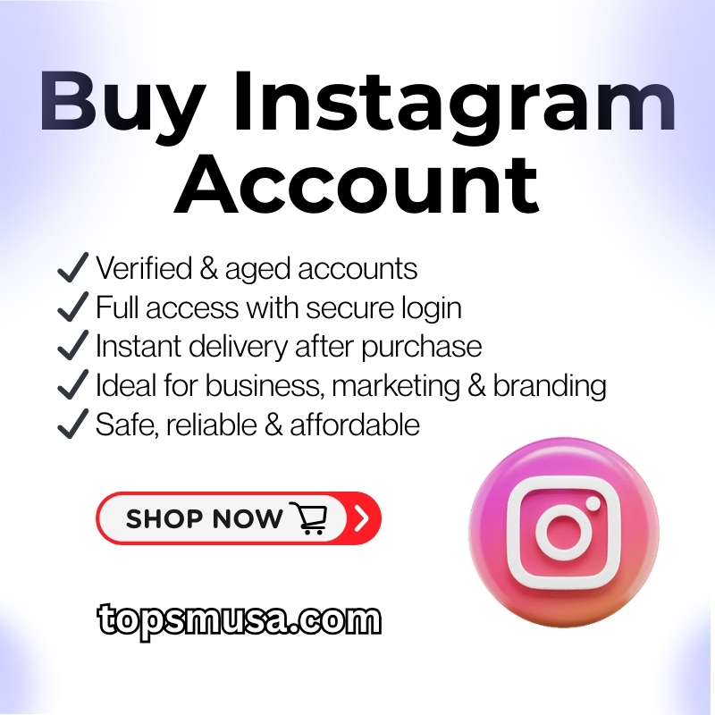 Buy Instagram Account | 100% Verified & Ready to Use