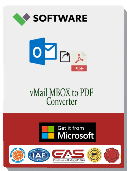 vMail MBOX to PDF Converter to Convert MBOX to PDF