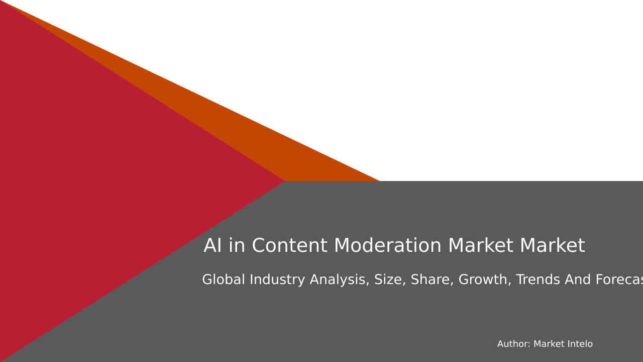 AI in Content Moderation Market Research Report 2033