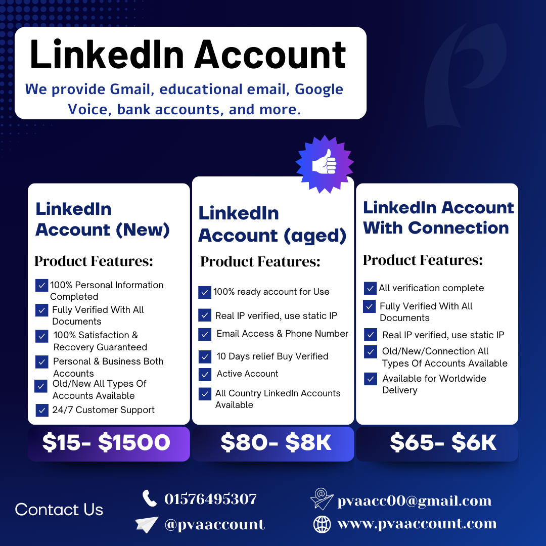 Buy Verified LinkedIn Account | 100 % Verified & Secure